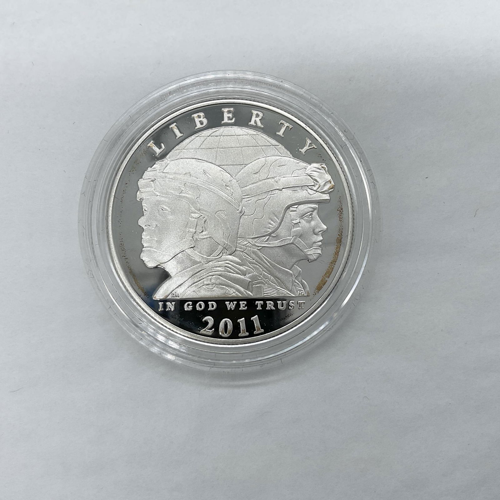 2011-P US Army Commemorative Proof Silver Dollar (1 of 3)