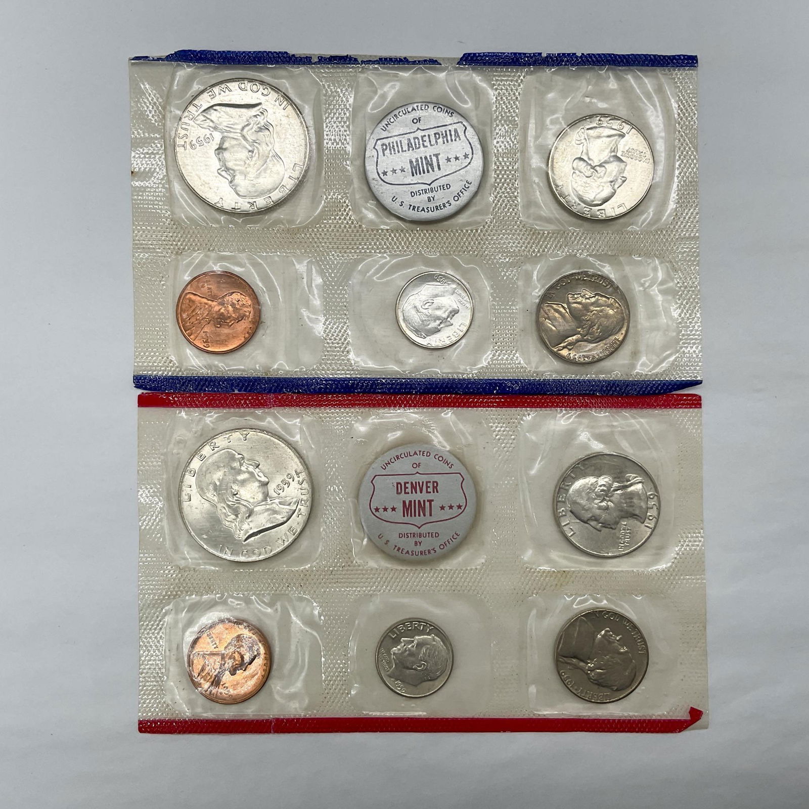 1959 P-D United States Mint Uncirculated Coin Sets (1 of 3)