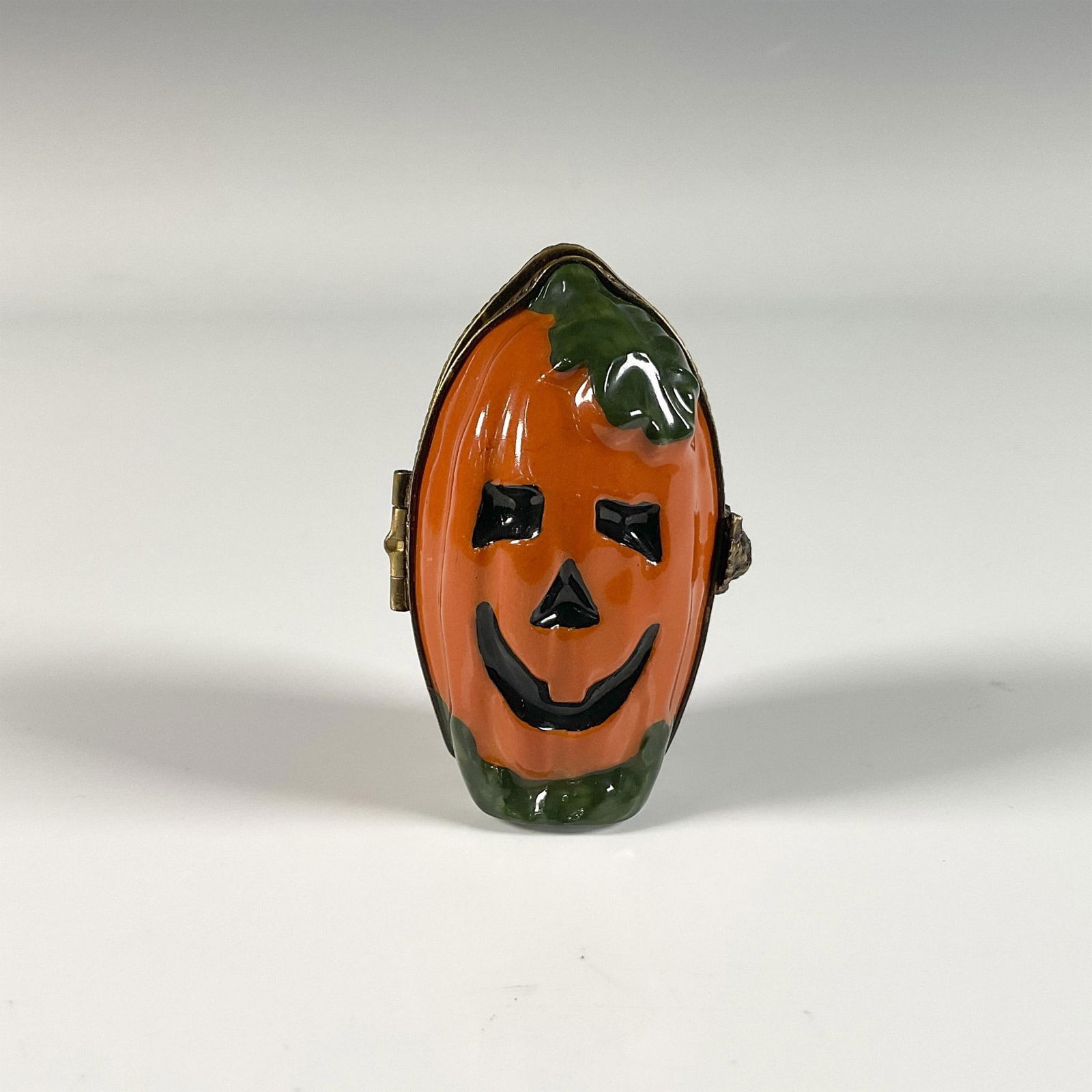 Rochard Limoges French Porcelain Box, Halloween Pumpkin (1 of 4)