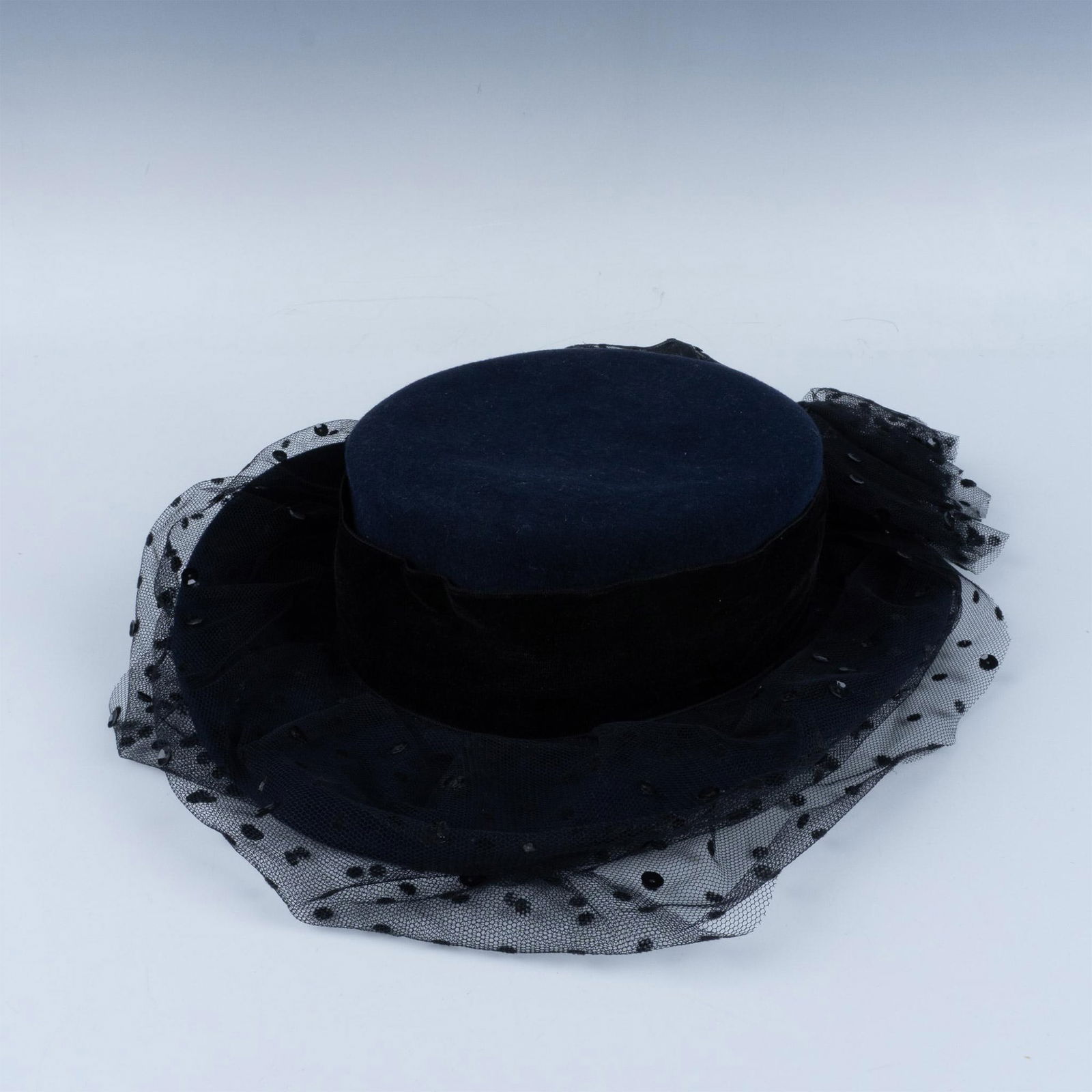 Whittal & Shon Doeskin Felt Hat w/Velvet Band, Size Small (1 of 5)