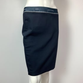Dolce and Gabbana Navy Blue Pencil Skirt