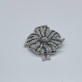 Swarovski Crystal Brooch Pin, Large Bow