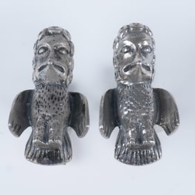 Pair of Mexican Sterling Silver Cufflinks,