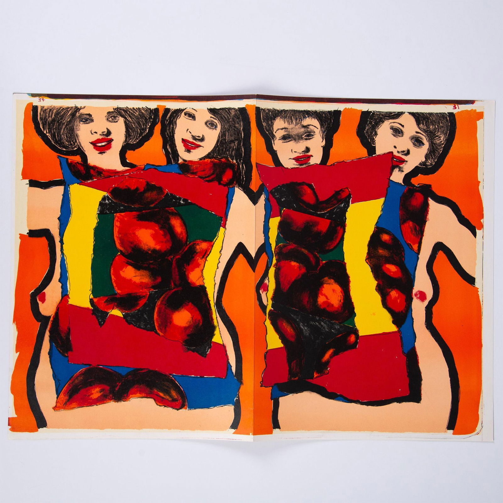 Alfred Leslie (Aft.) Original Color Lithograph on Paper (1 of 2)