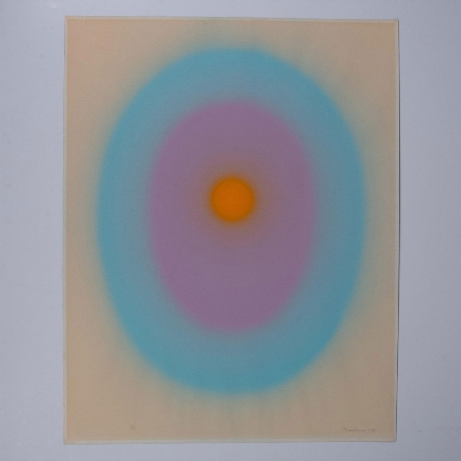 Stanley Twardowicz, One-of-a-Kind Oil on Paper, Signed (1 of 5)