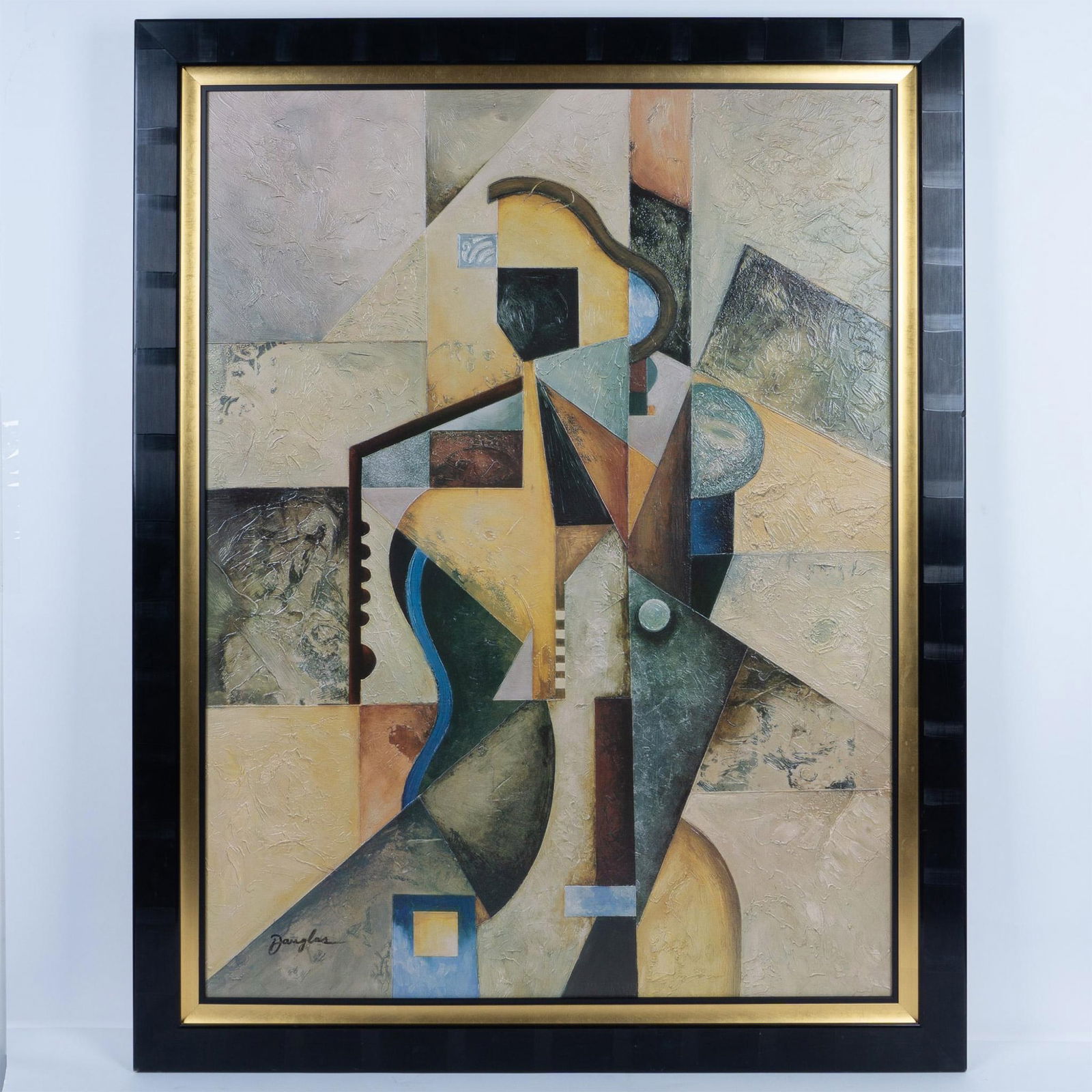 John Douglas, Hand-Enhanced 3-D Abstraction on Canvas (1 of 8)