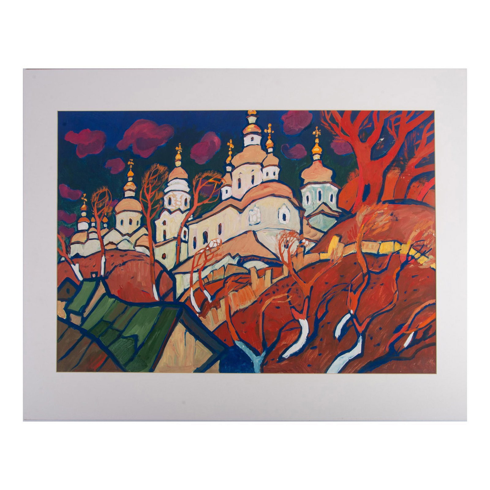 Yuriy Khymych, Large Original Gouache on Paper, Signed (1 of 7)