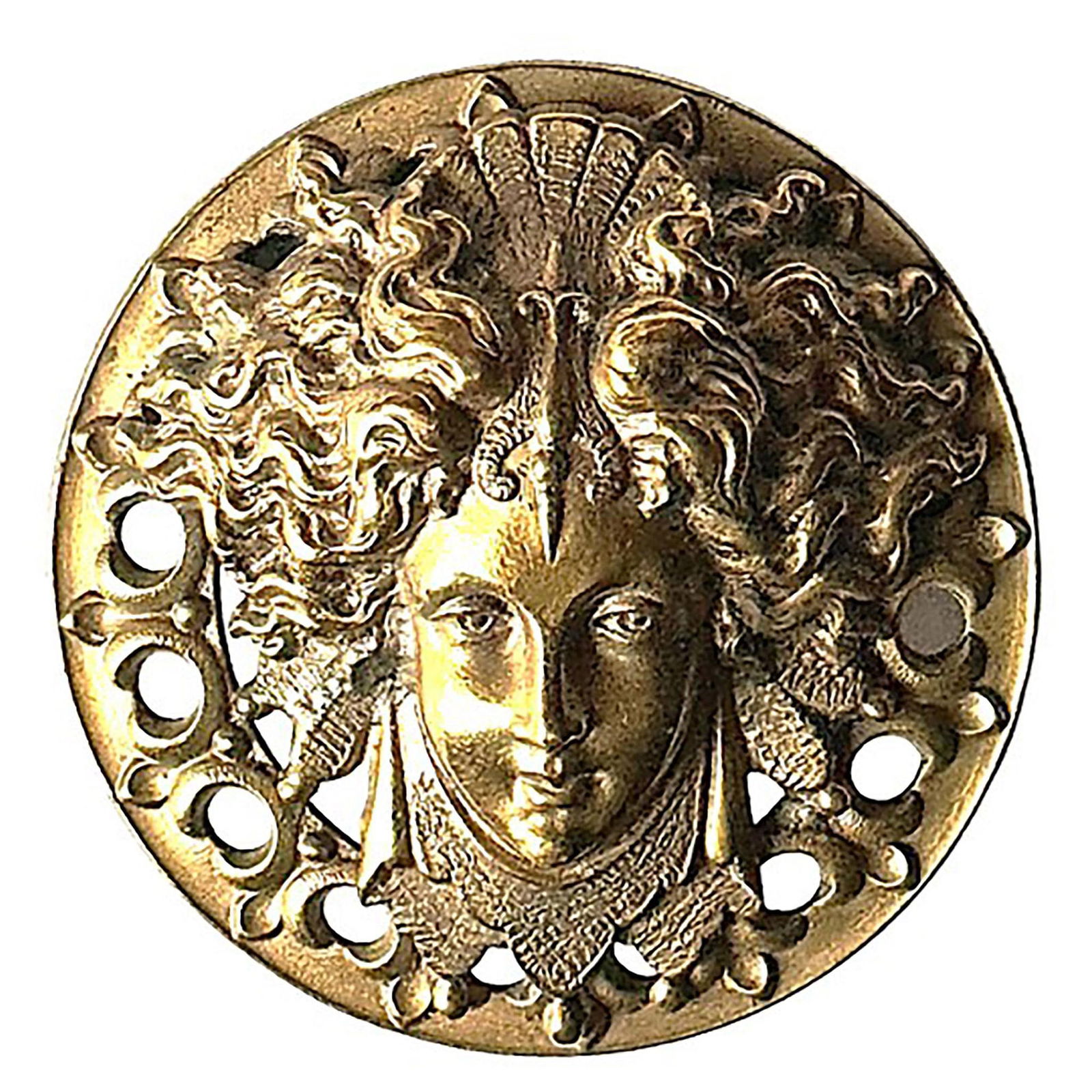 A division one high relief pictorial button (1 of 2)