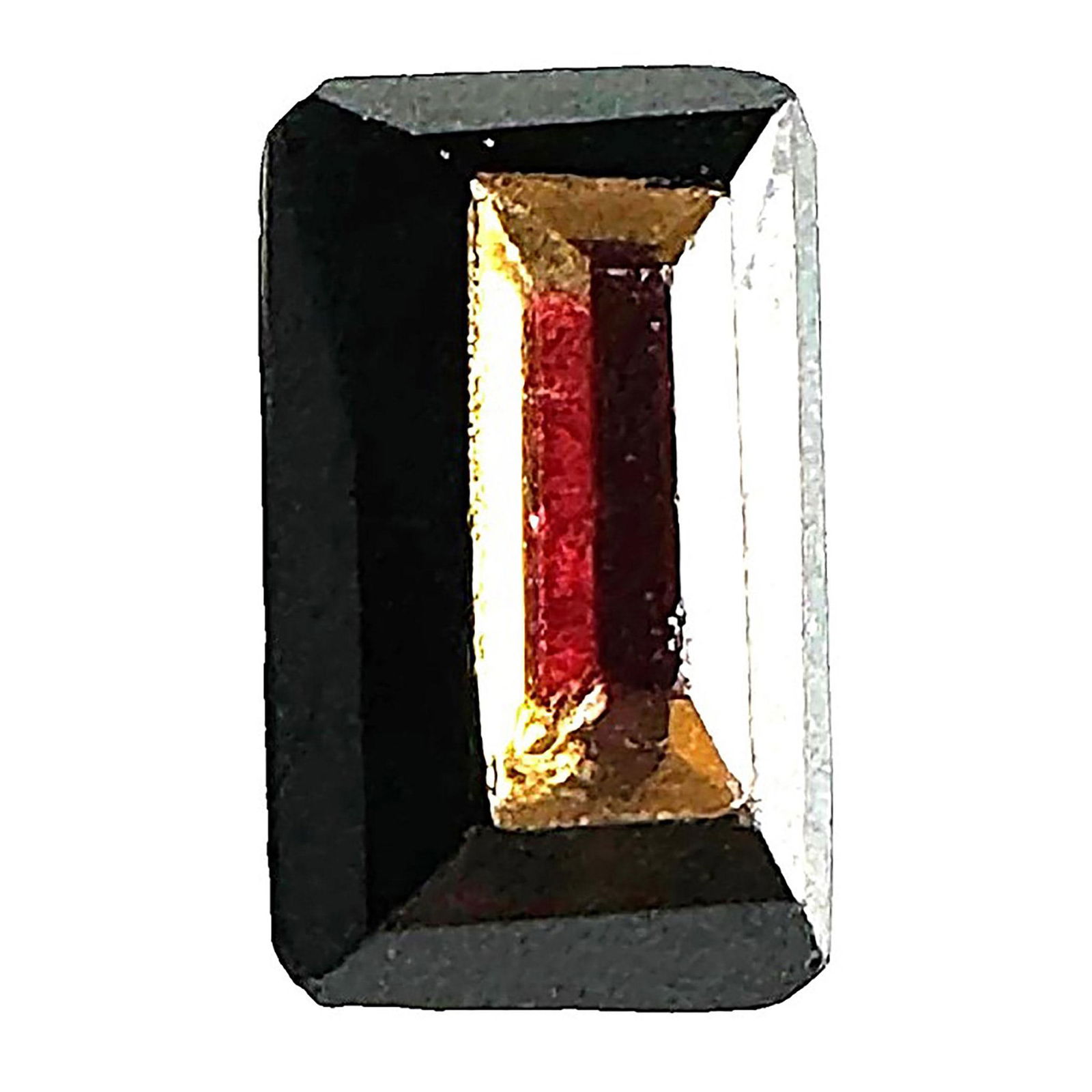 A scarce division one black glass button (1 of 2)