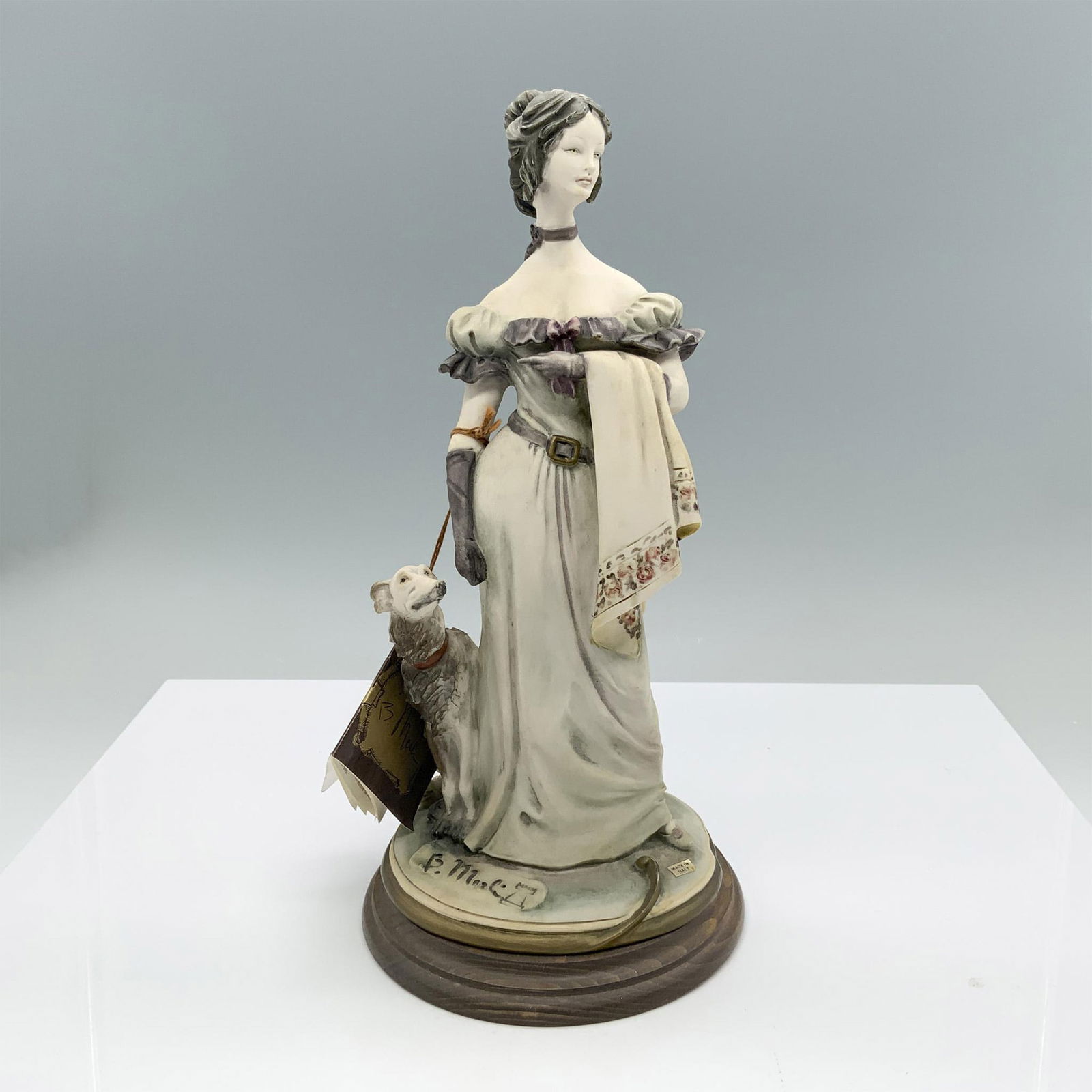 Florence Bruno Merli Figurine, Lady with Dog (1 of 8)