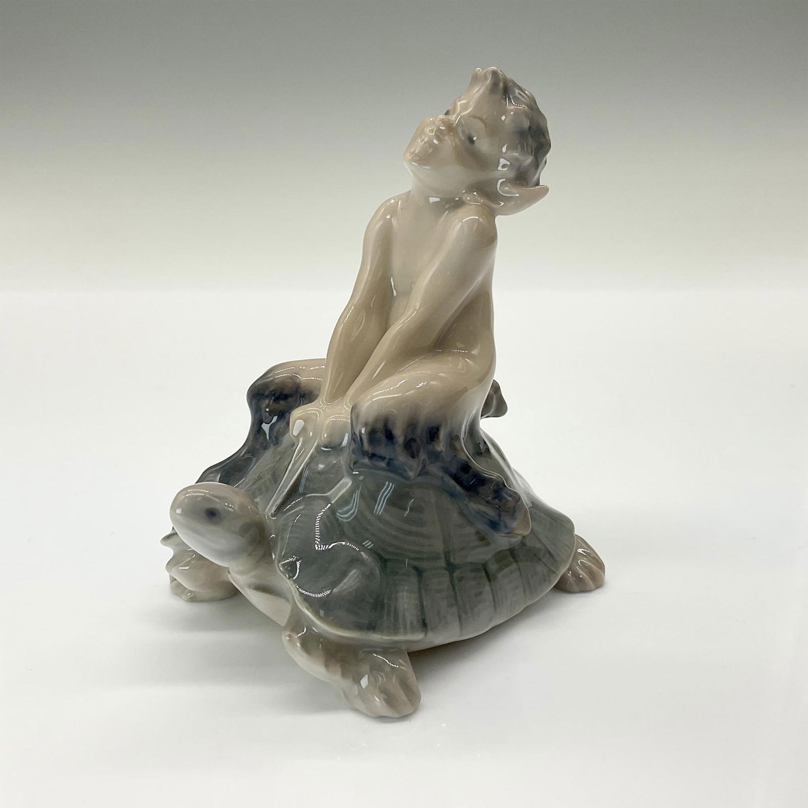 Royal Copenhagen Porcelain Figurine, Faun on Turtle (1 of 3)