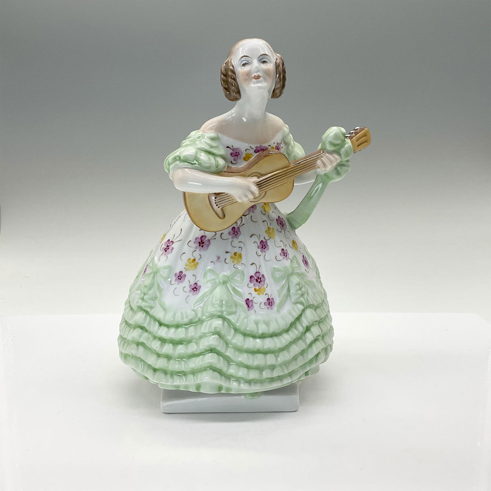 Herend Porcelain Figurine, Lady with Guitar (1 of 3)