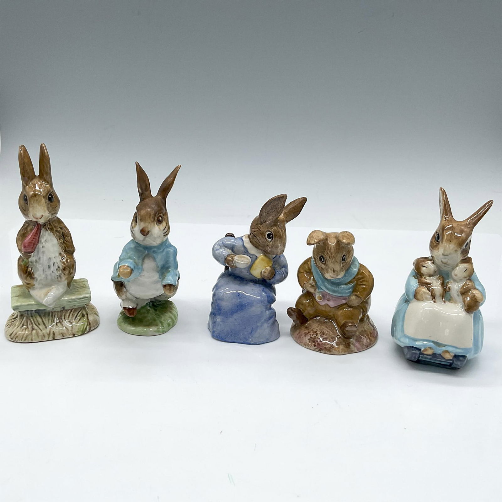 5pc Beswick Beatrix Potter Porcelain Character Figurines (1 of 3)