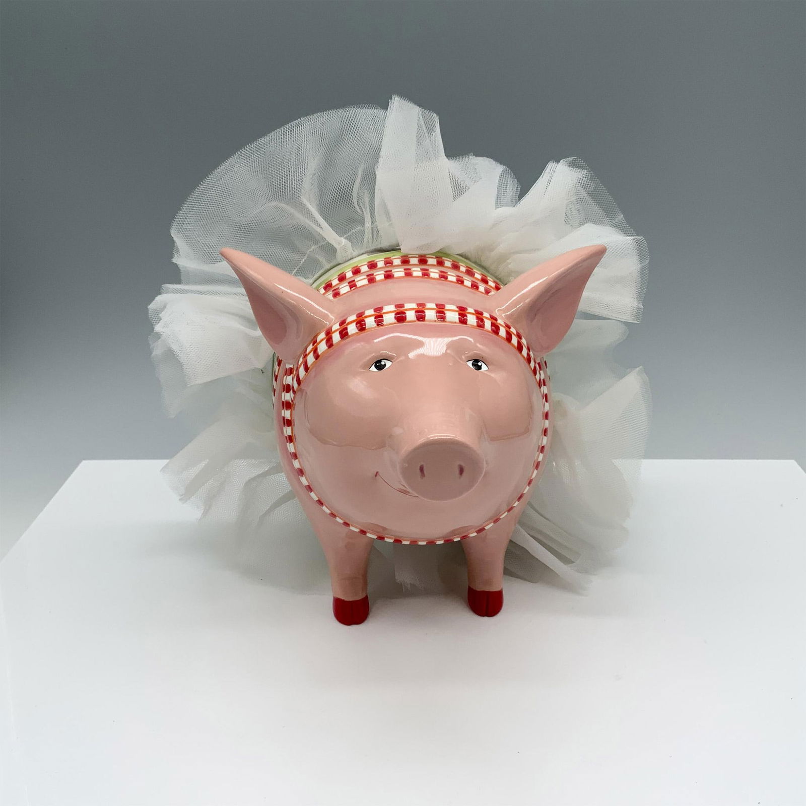 Patience Brewster Porcelain Piggy Bank with a Tutu (1 of 4)