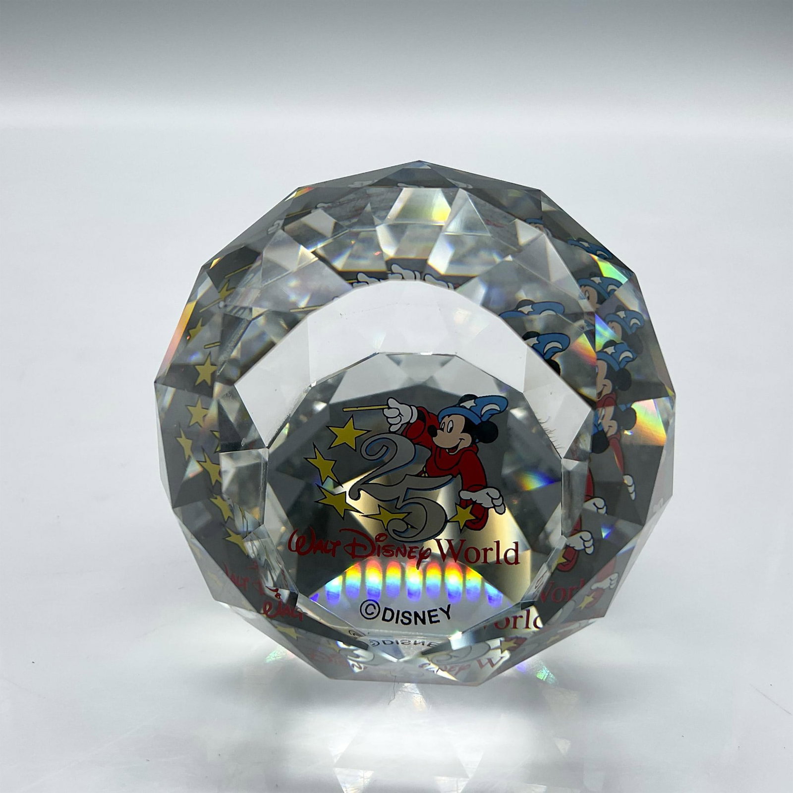 Swarovski Crystal Paperweight, 25 Years Walt Disney World (1 of 4)