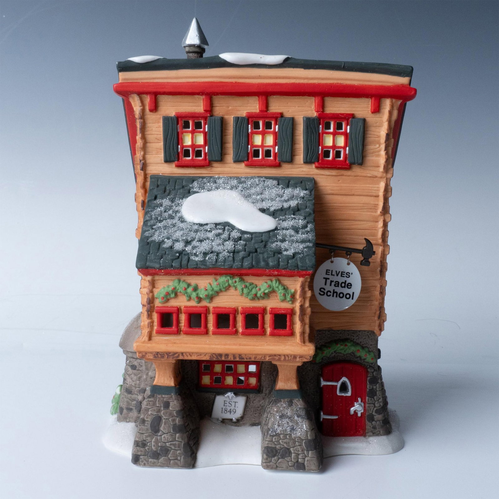 2pc Department 56 North Pole Series School Figurines (1 of 6)