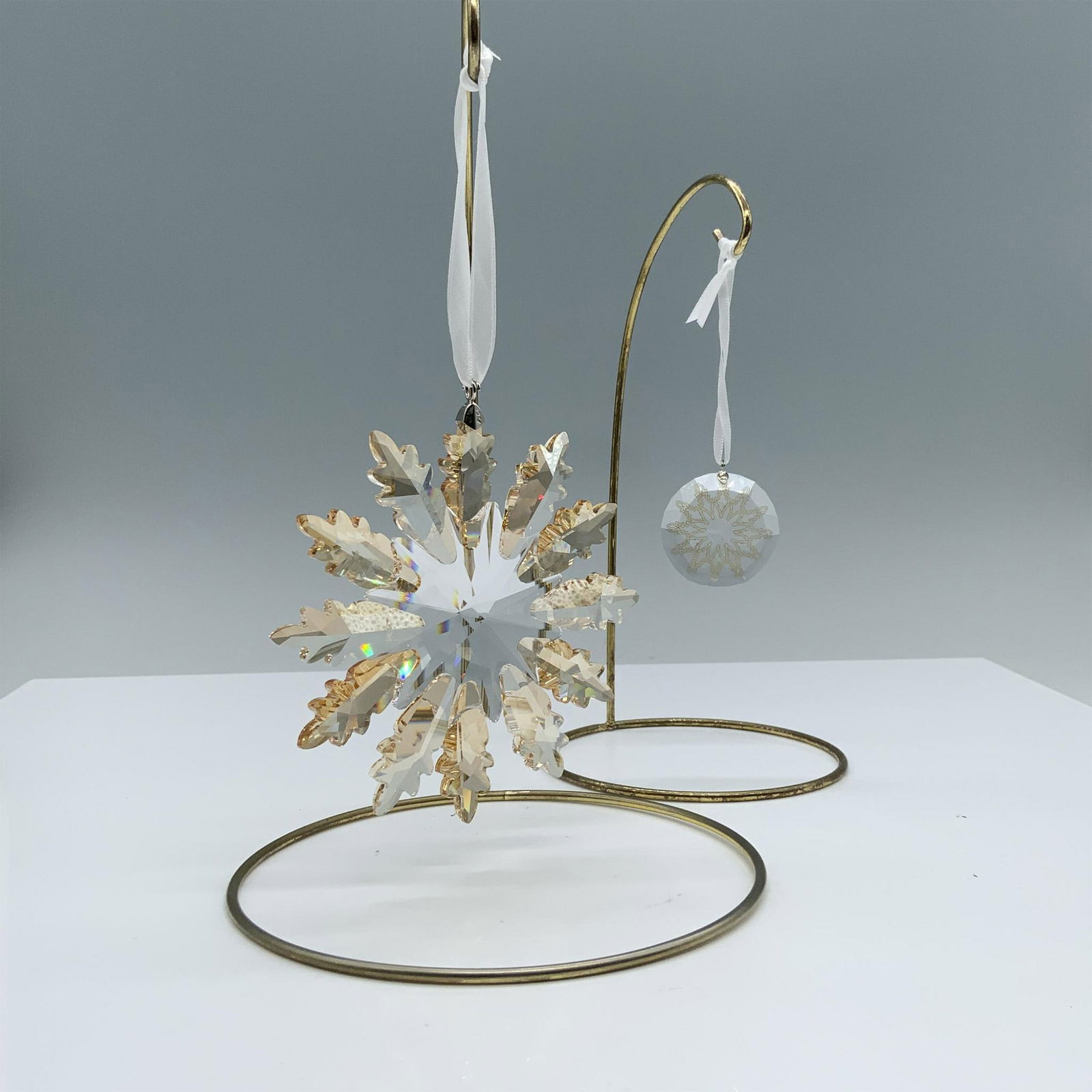 2pc Swarovski Crystal Snowflake Ornaments (1 of 8)