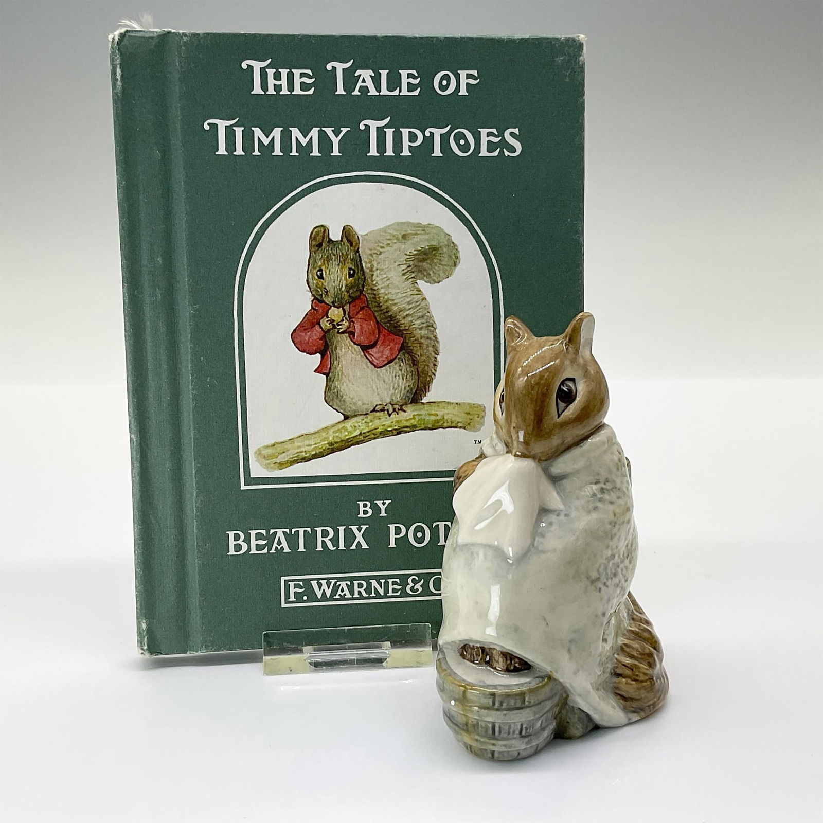 2pc Beswick Beatrix Potter Figurine and T. Tiptoes Book (1 of 4)