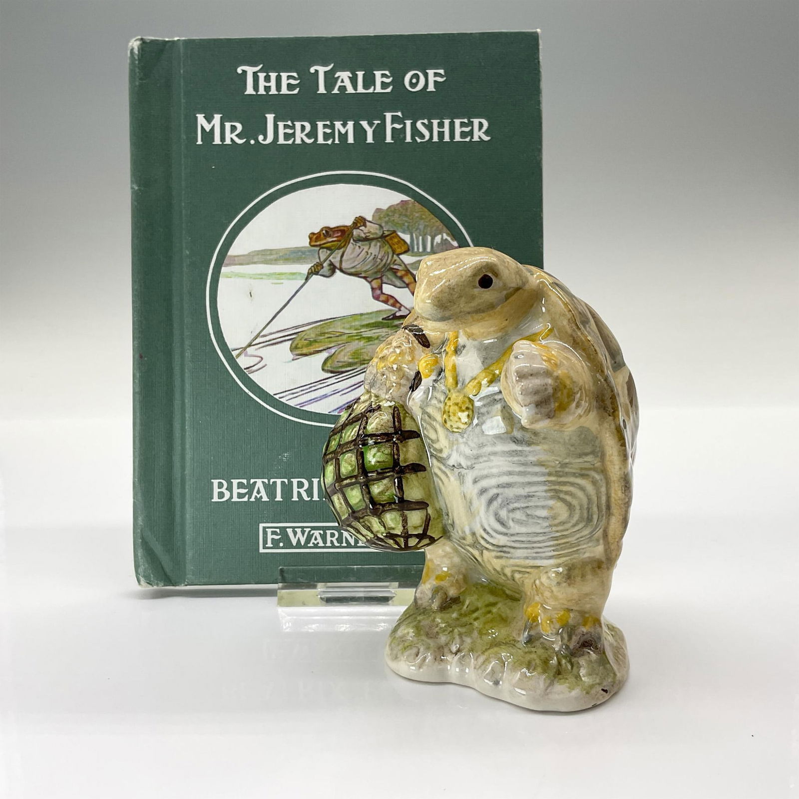 2pc Beswick Beatrix Potter Figurine & Mr. Jeremy Fisher Book (1 of 4)