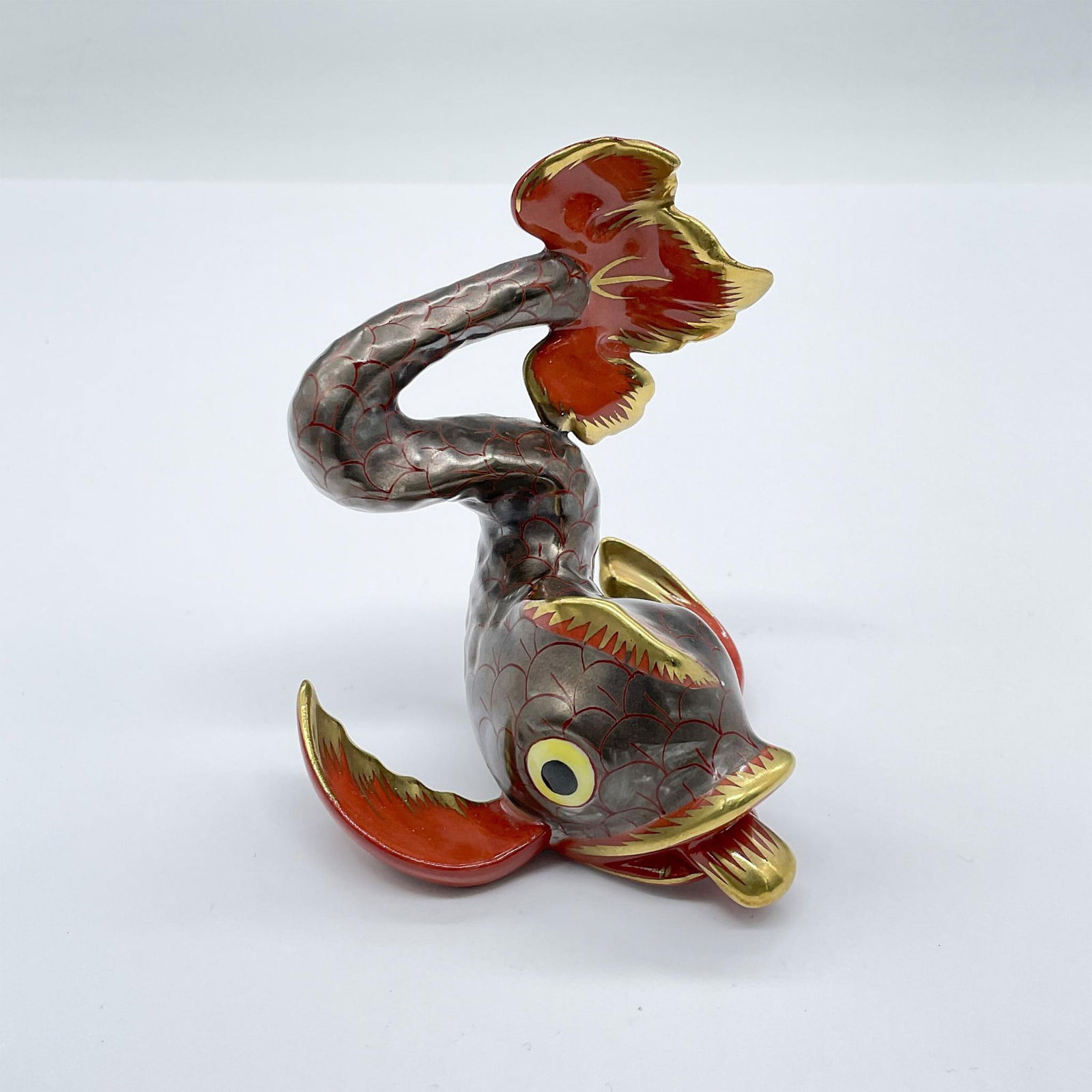 Herend Porcelain Dolphin Koi Fish Figurine (1 of 5)