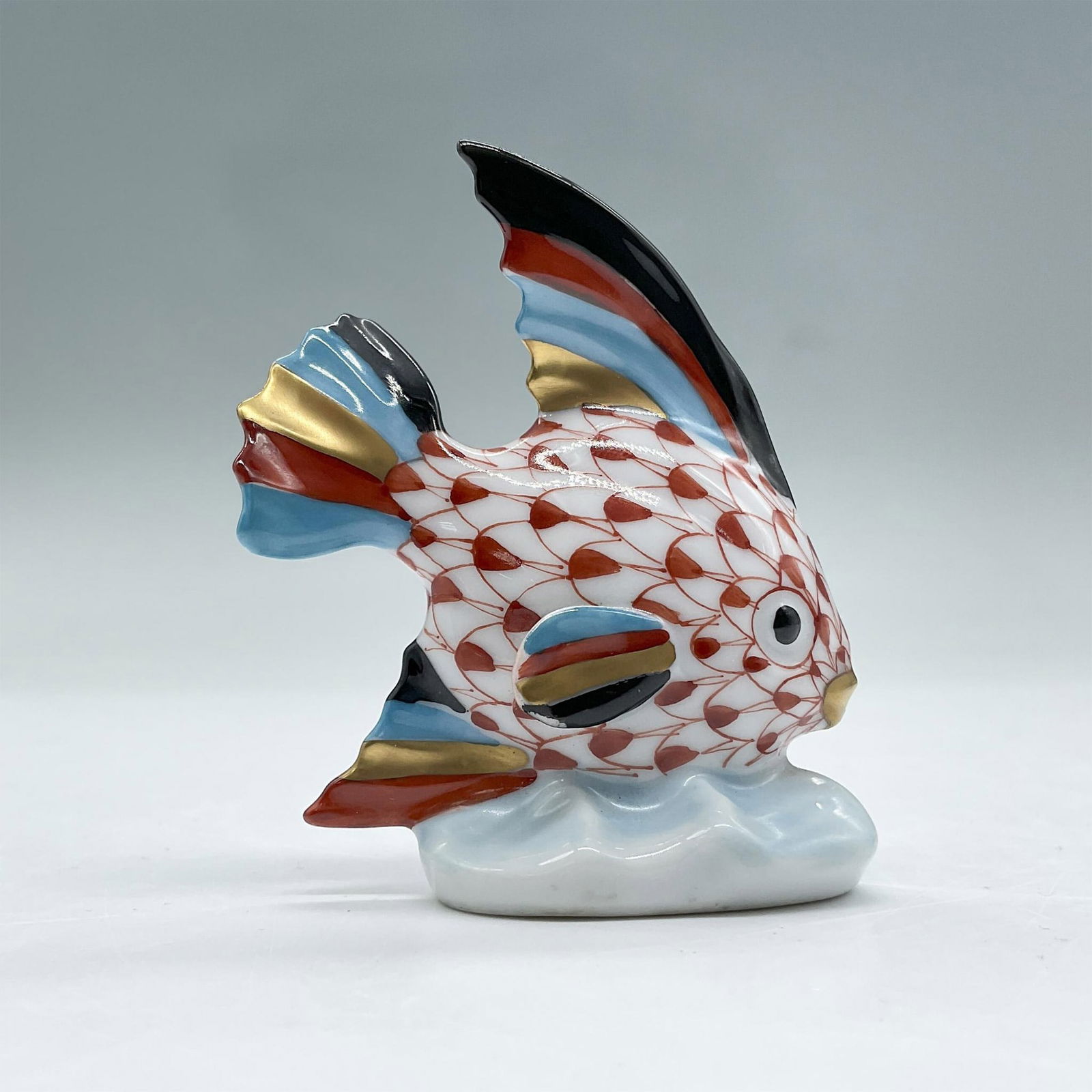 Herend Miniature Porcelain Sail Fish Figurine (1 of 4)