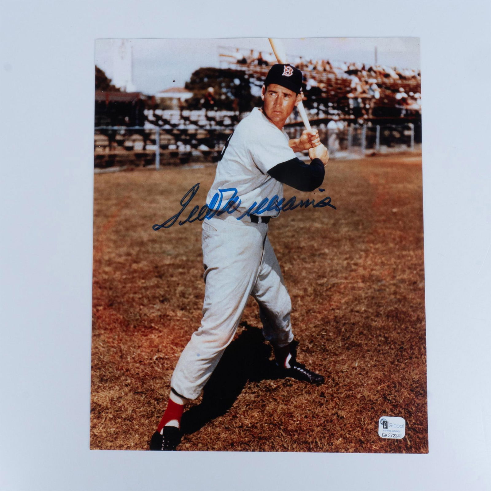 Ted Williams Autographed Boston Red Sox Photo, COA (1 of 3)