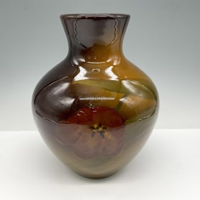 Rookwood Porcelain Bulb Vase, Dogwood