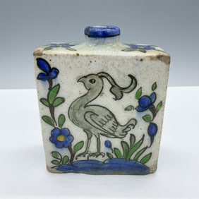 Antique Iznik Art Mediterranean Ceramic Bottle