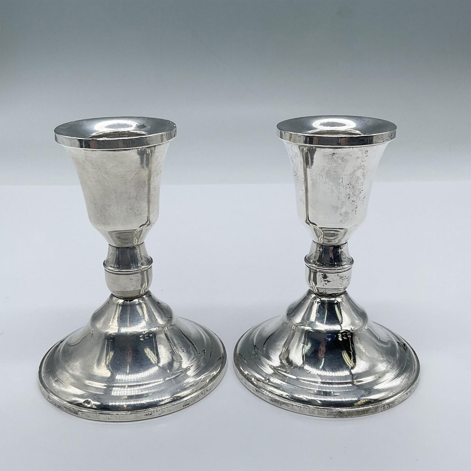 Pair of Duchin Creation Sterling Silver Candle Stick Holders (1 of 3)