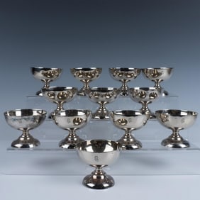 12pc Elkington Silver Plated Dessert Cups, Karachi Palace