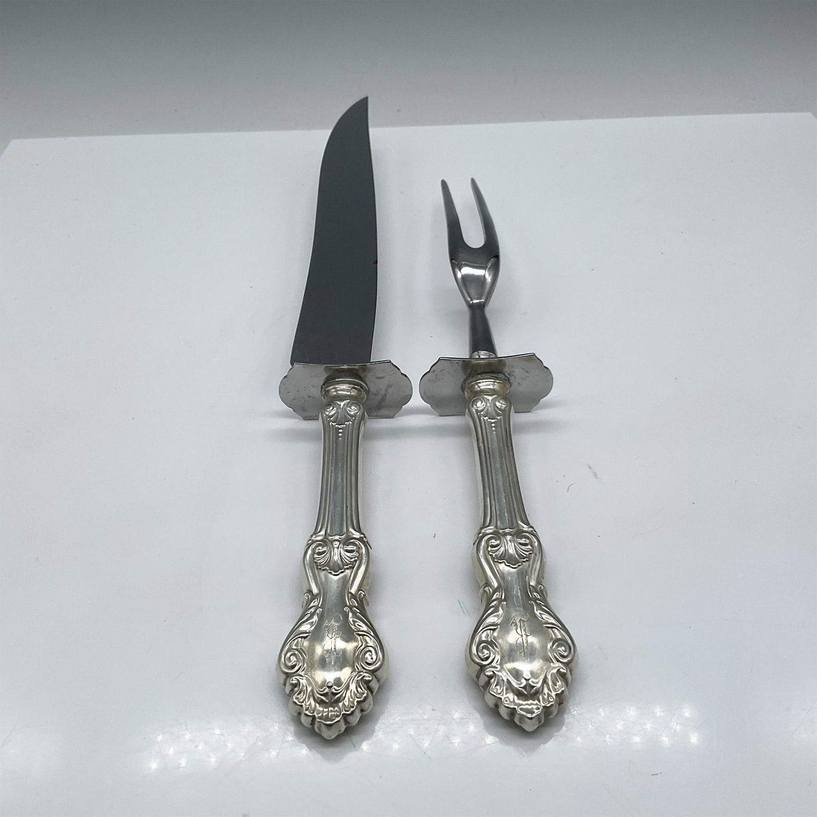 2pc William Wilson & Son Sterling Silver Carving Set (1 of 3)