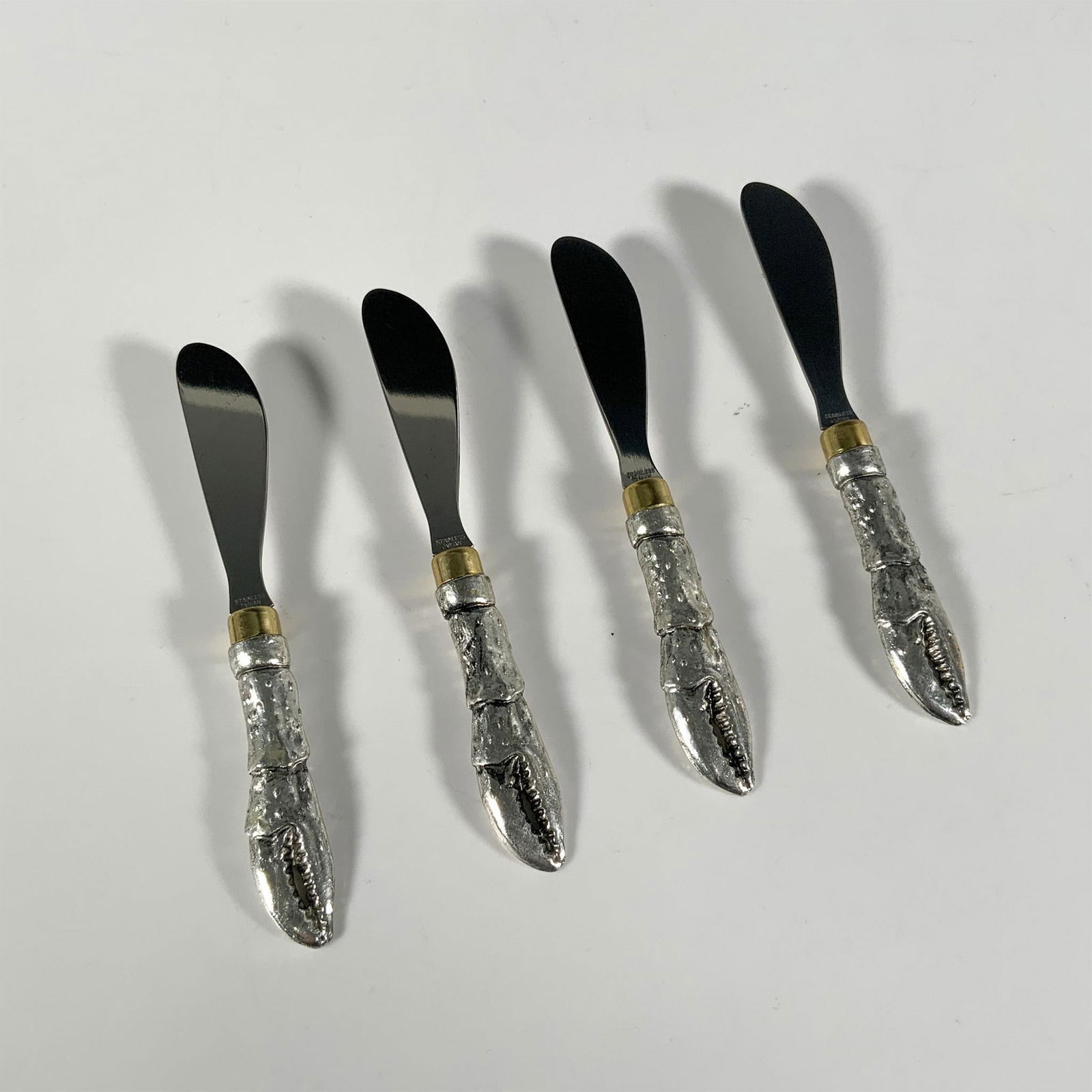 4pc Vintage Arthur Court Cheese Spreaders, Lobster Claw (1 of 5)