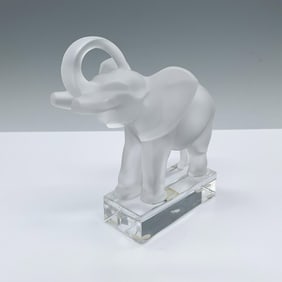 Lalique Crystal Elephant Figurine