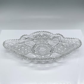 American Brilliant Cut Glass Serving Dish