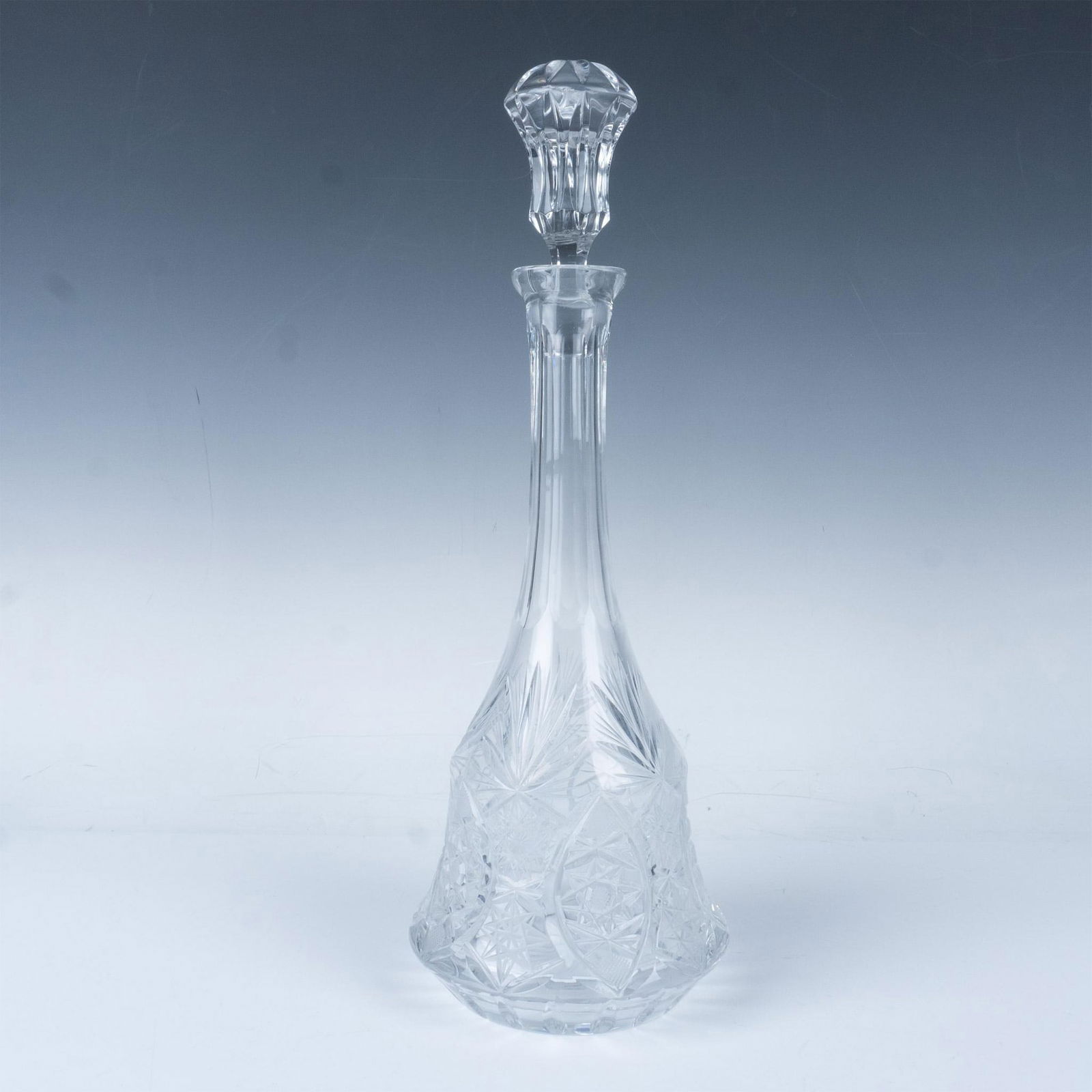 Tall Vintage Crystal Decanter with Stopper (1 of 5)