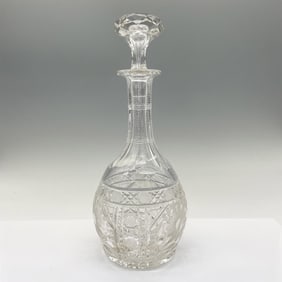 Vintage Crystal Decanter with Stopper