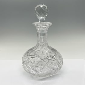 Crystal Ships Decanter with Stopper