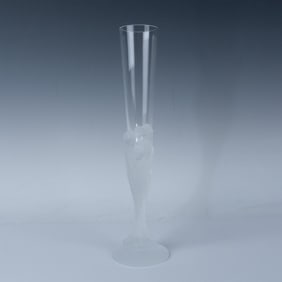 Erte Crystal Champagne Flute, Majestique