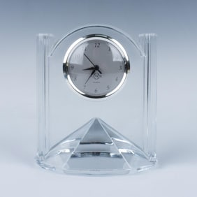 Lenox Glass Table Clock
