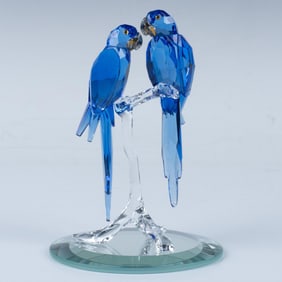 Swarovski Crystal Figurine & Base, Hyacinth Macaw 5004730