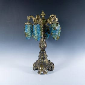 Brass Grape Cluster Lamp