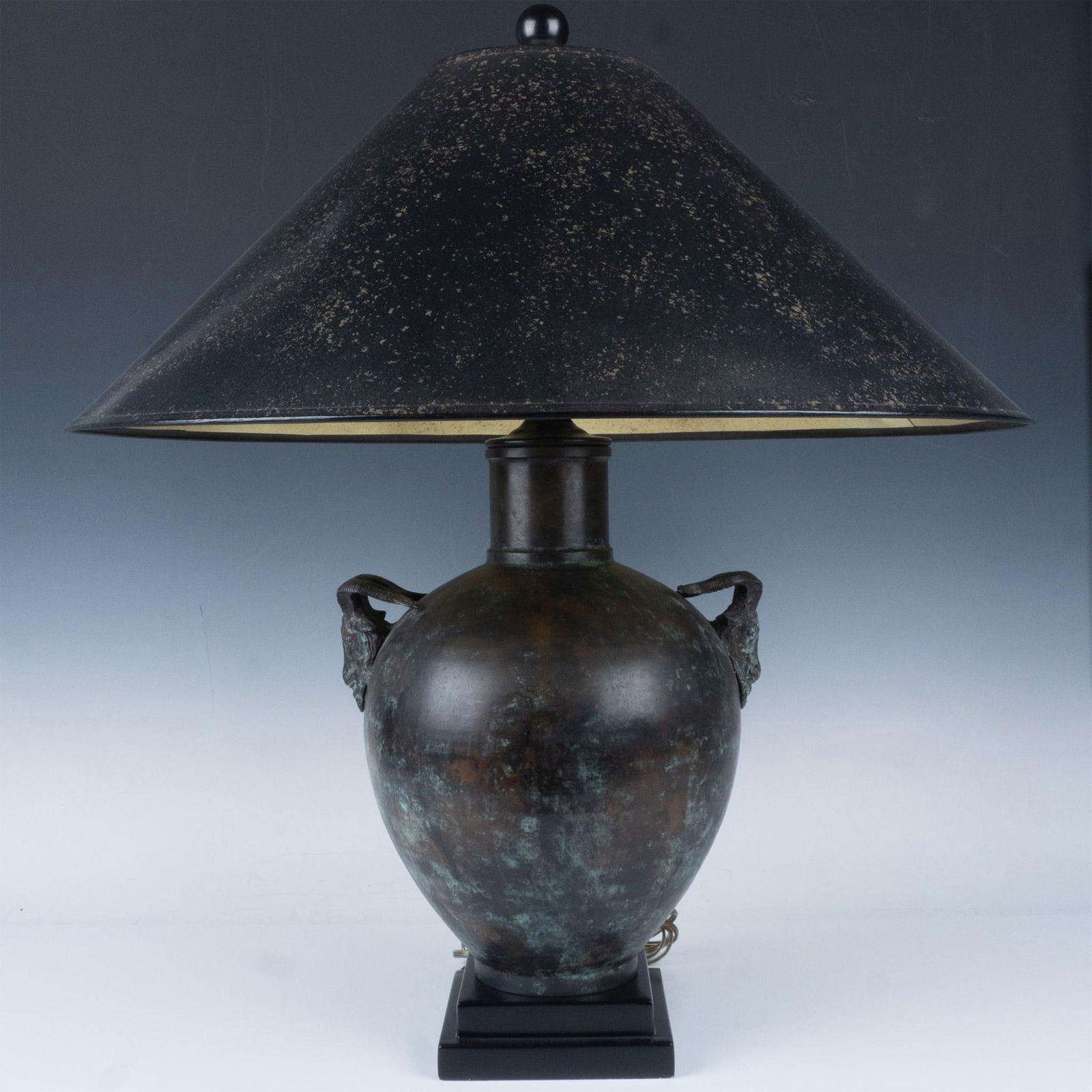 Vintage Maitland Smith Bronze Metal Table Lamp (1 of 6)