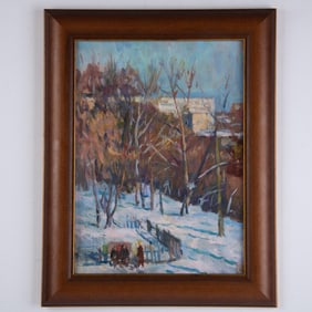 Yuri Sorokoletov, Original Oil on Board, Lavra, Signed