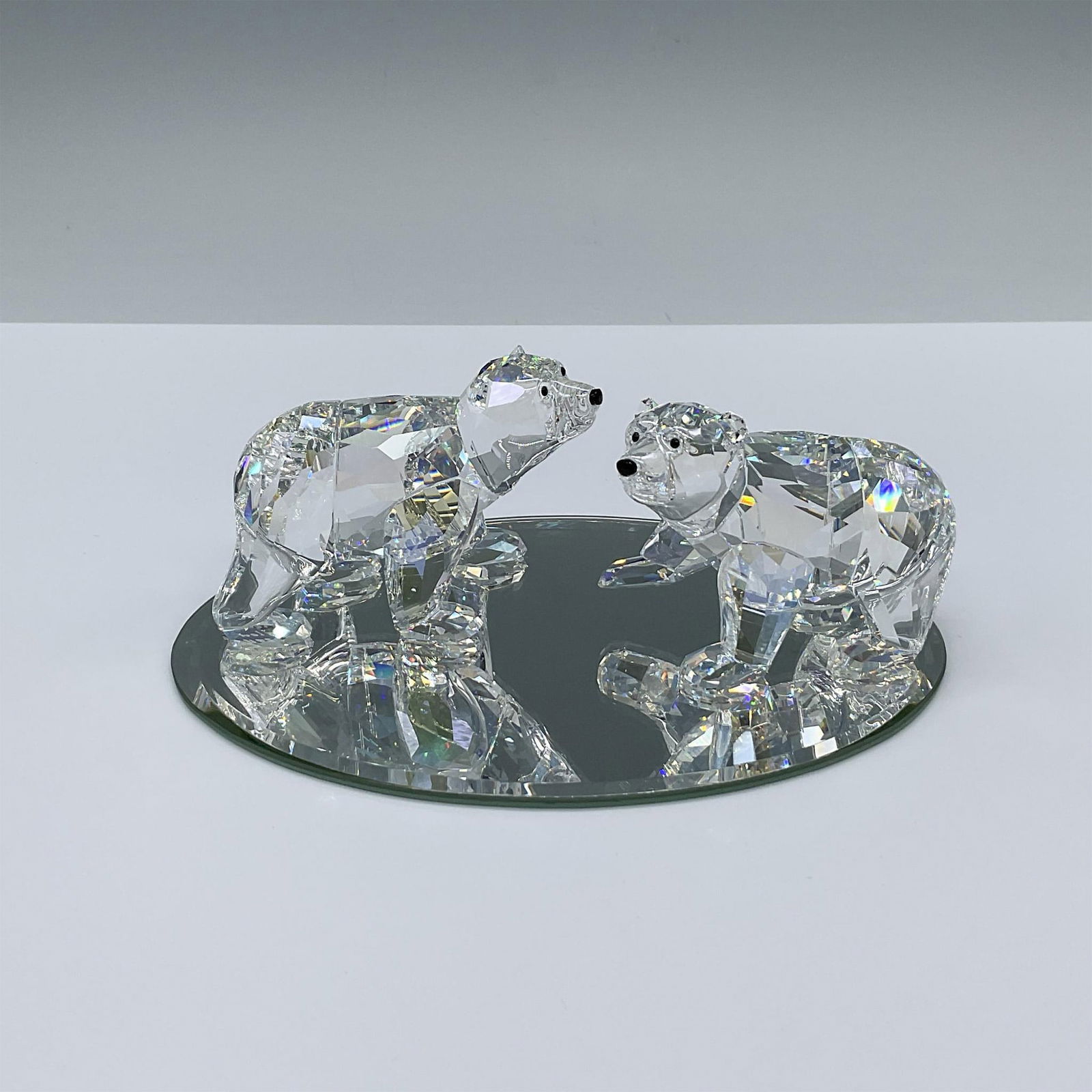 Swarovski Crystal Figurine and Base, Polar Bear Cubs (1 of 4)