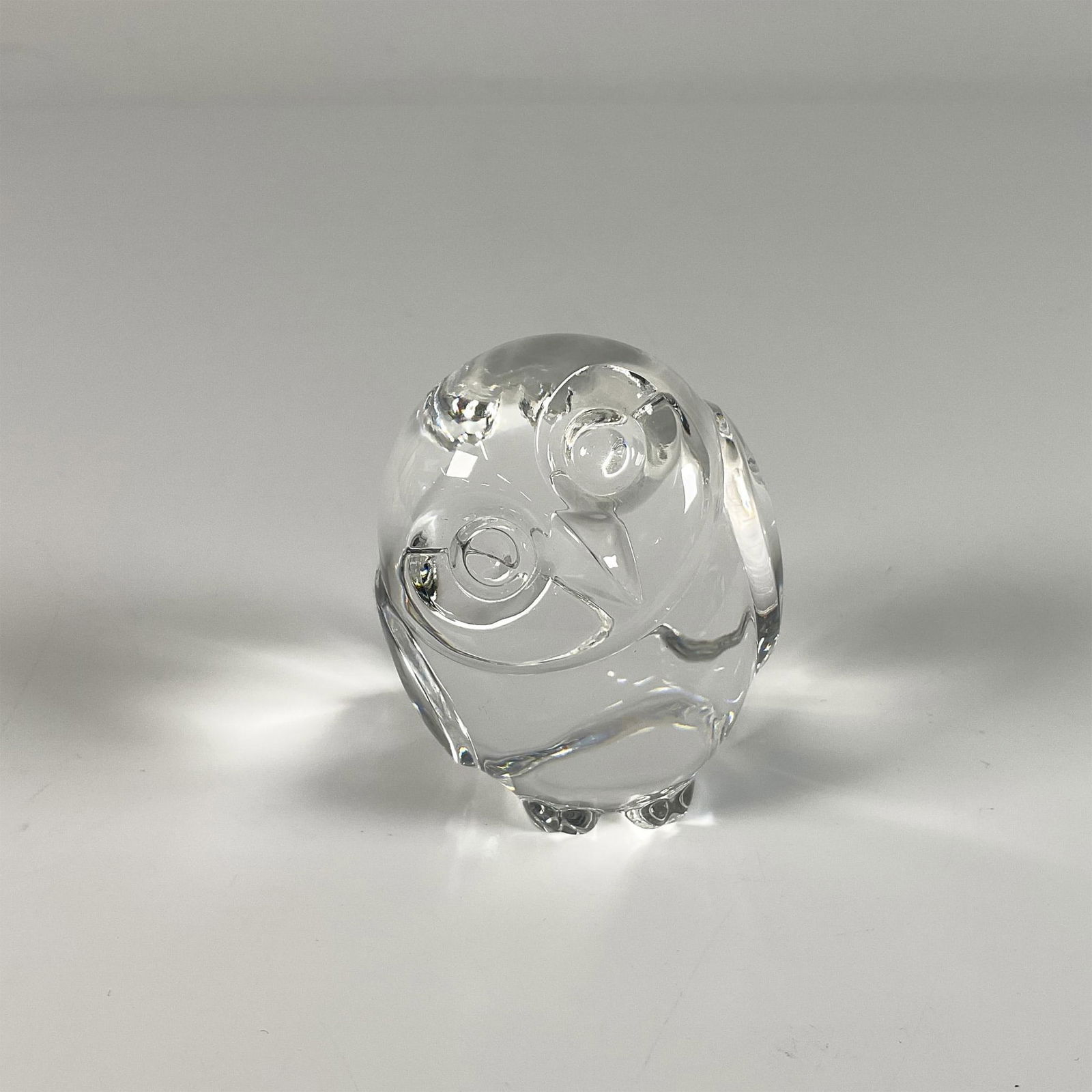 Steuben Crystal Animal Hand Cooler with Box, Owl (1 of 4)