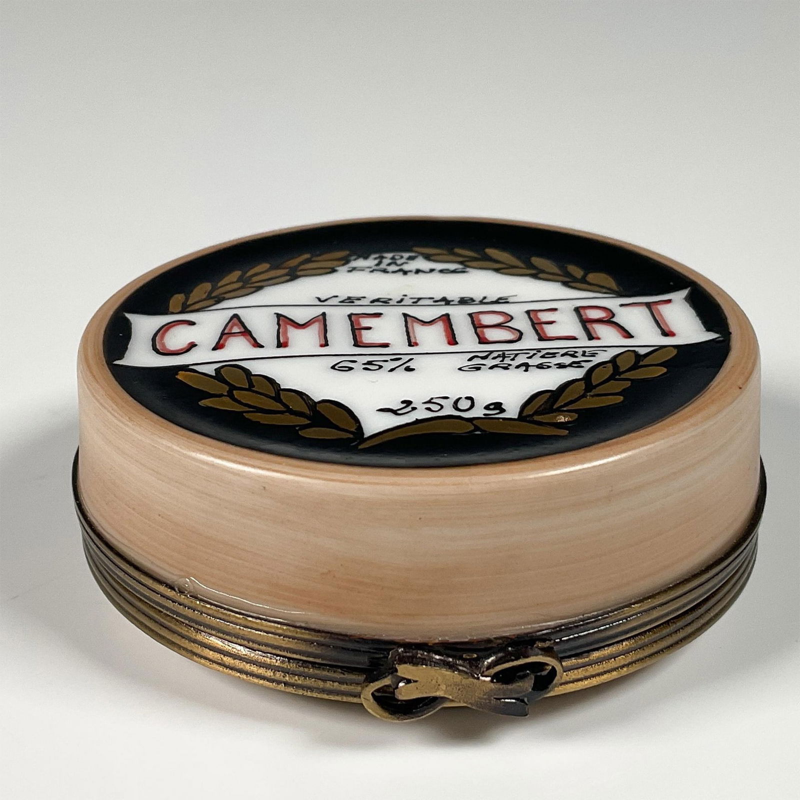 Limoges French Porcelain Box, Camembert Cheese (1 of 5)
