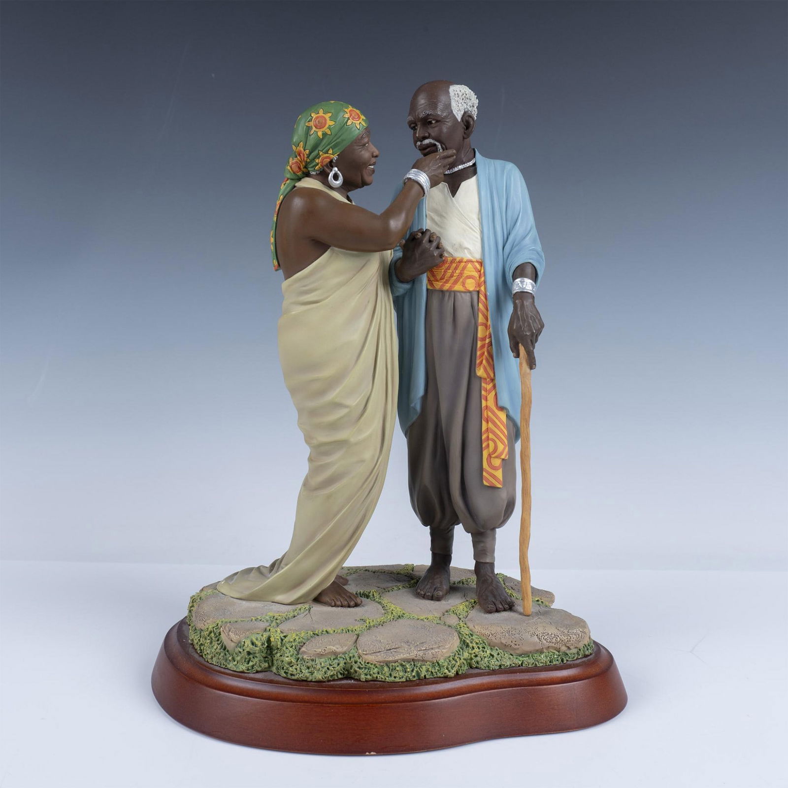 Thomas Blackshear Ebony Visions Figurine, Devoted Love (1 of 7)