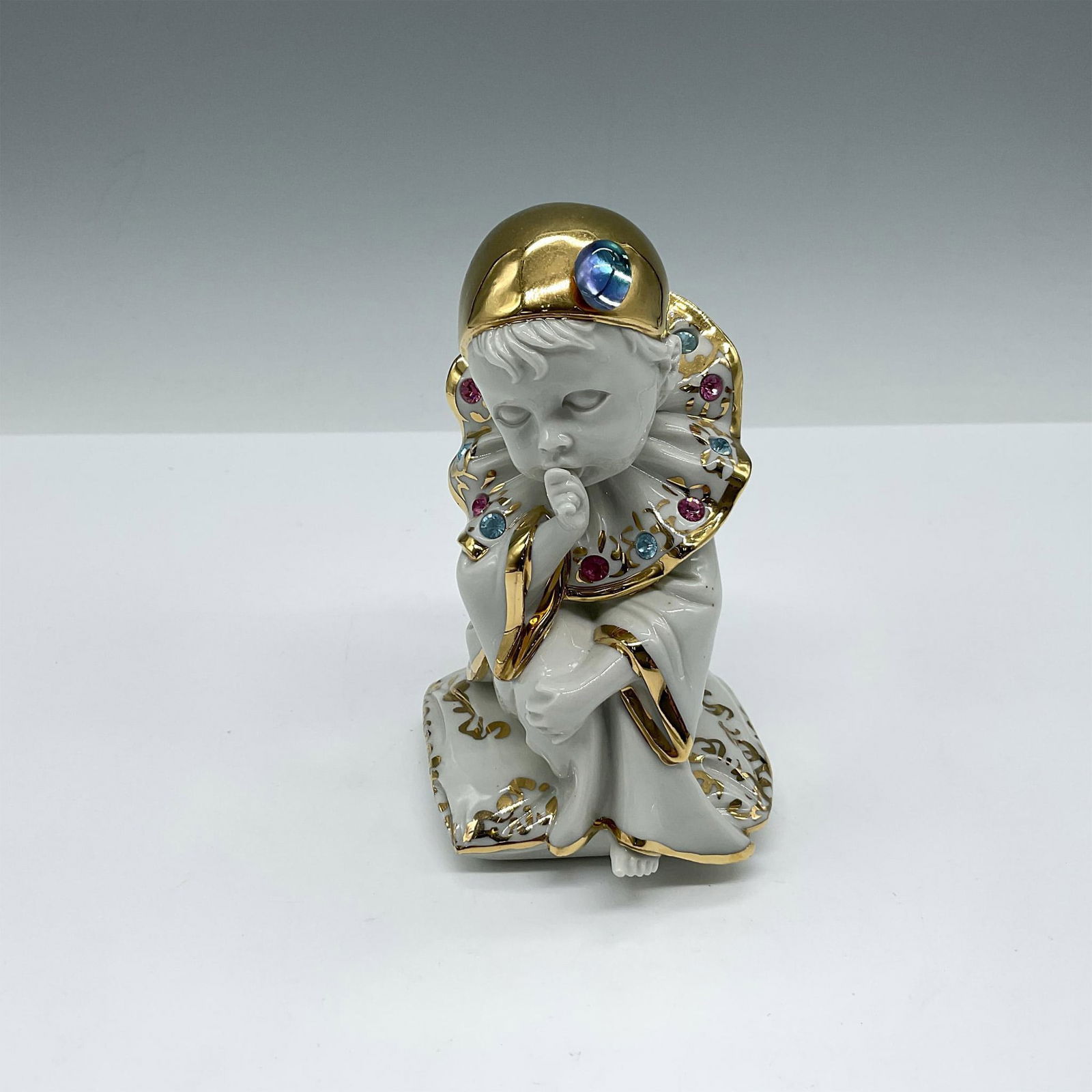 RG Oggetti & Capodimonte Porcelain Figurine, Baby Pierrot (1 of 4)