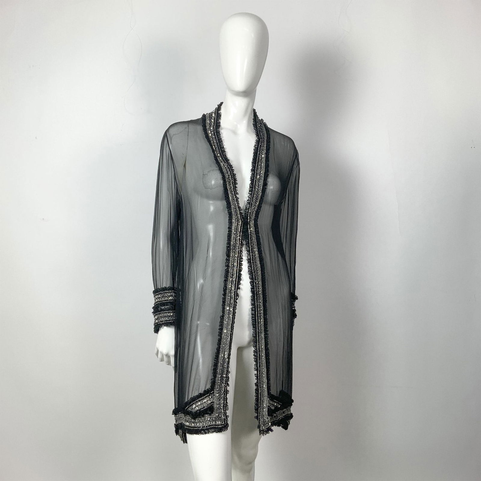 Original Fabrice NY Couture Sequined Black Evening Cardigan (1 of 9)