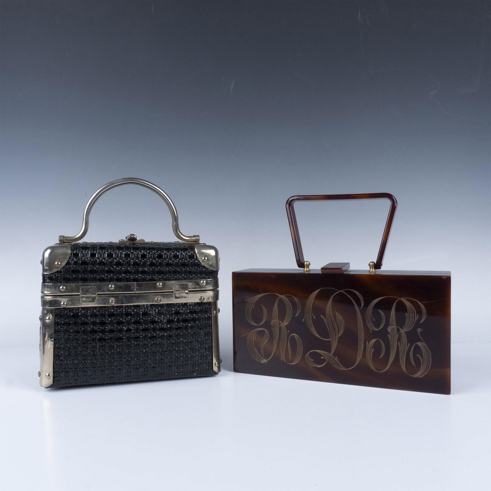 2pc Vintage Designer Handbags, Wilardy and Delill. (1 of 8)